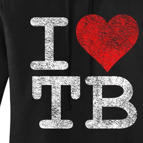 I Love Tampa Bay I Heart Tb Florida Football Women's Pullover Hoodie