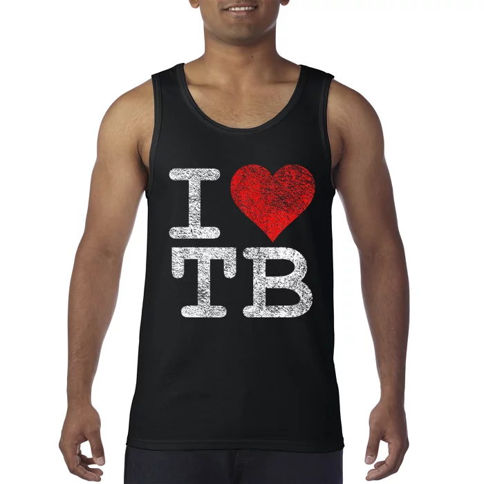 I Love Tampa Bay I Heart Tb Florida Football Tank Top