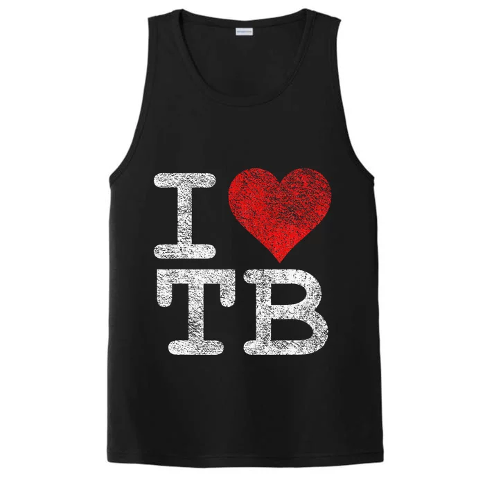 I LOVE TAMPA BAY I HEART TB FLORIDA FOOTBALL Performance Tank