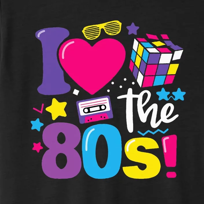 I Love The 80S 80s 90s Costume Party Retro ChromaSoft Performance T-Shirt