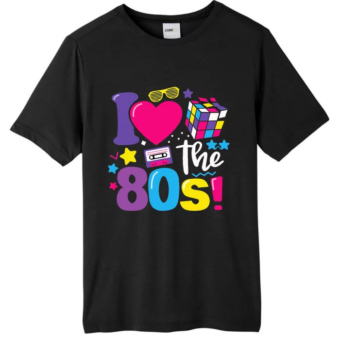 I Love The 80S 80s 90s Costume Party Retro ChromaSoft Performance T-Shirt