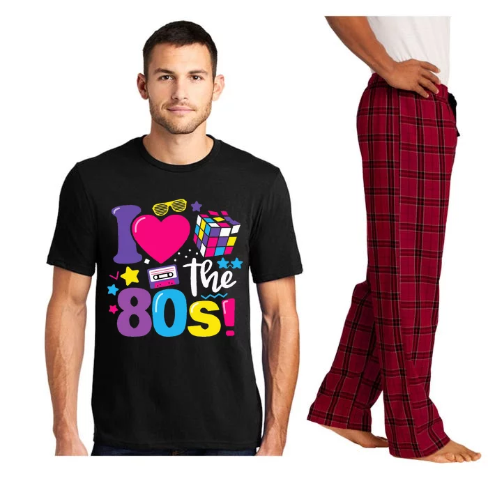 I Love The 80S 80s 90s Costume Party Retro Pajama Set