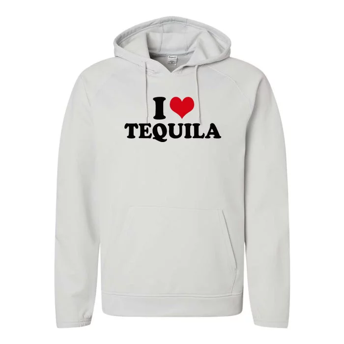 I Love Tequila Performance Fleece Hoodie