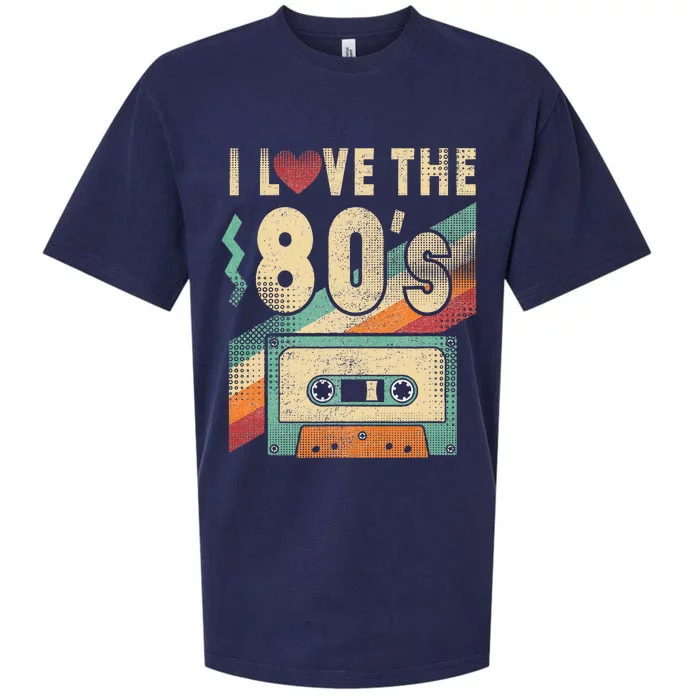 I Love The 80s Vintage Music Party Sueded Cloud Jersey T-Shirt