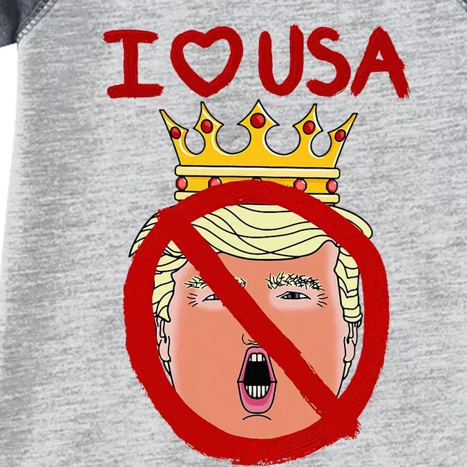 I Love Usa Cancel King Trump! Infant Baby Jersey Bodysuit