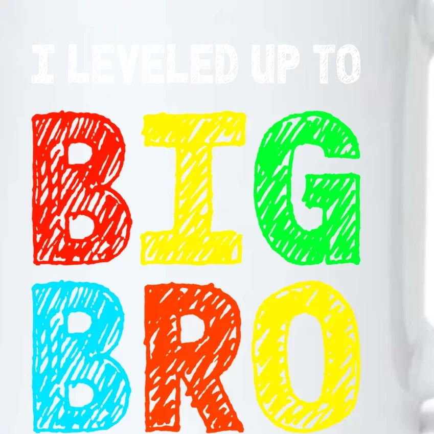 I Leveled Up To Big Bro Funny Gamer Brother Gift Black Color Changing Mug