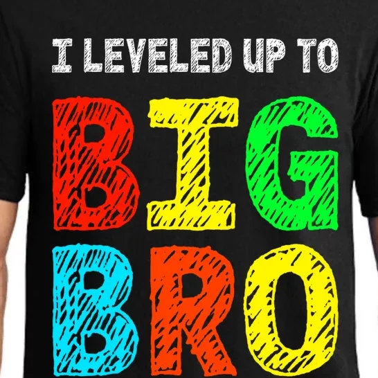 I Leveled Up To Big Bro Funny Gamer Brother Gift Pajama Set