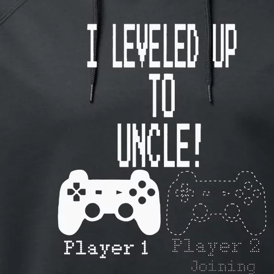 I Leveled Up To Uncle New Uncle Gaming Performance Fleece Hoodie