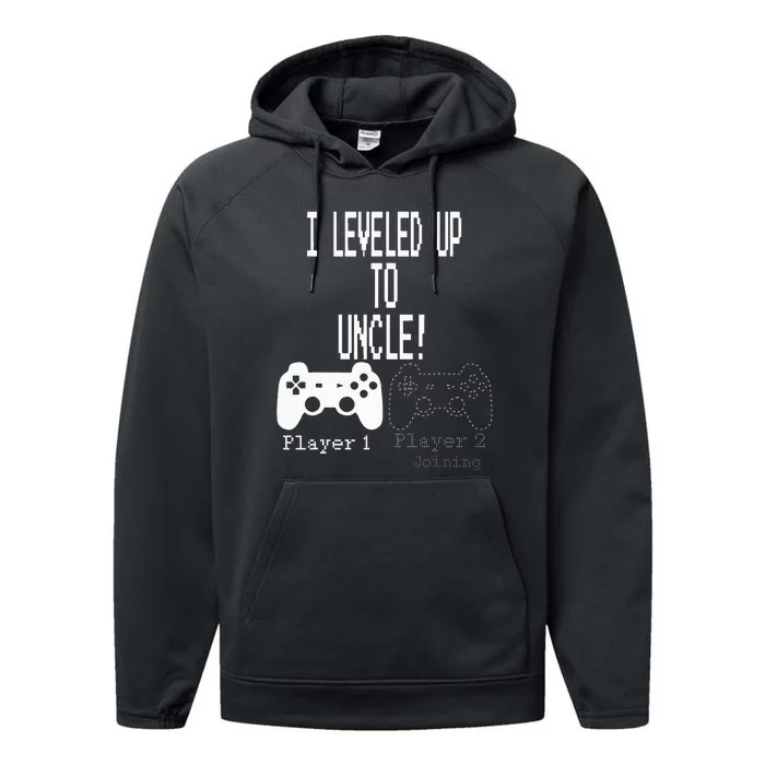 I Leveled Up To Uncle New Uncle Gaming Performance Fleece Hoodie