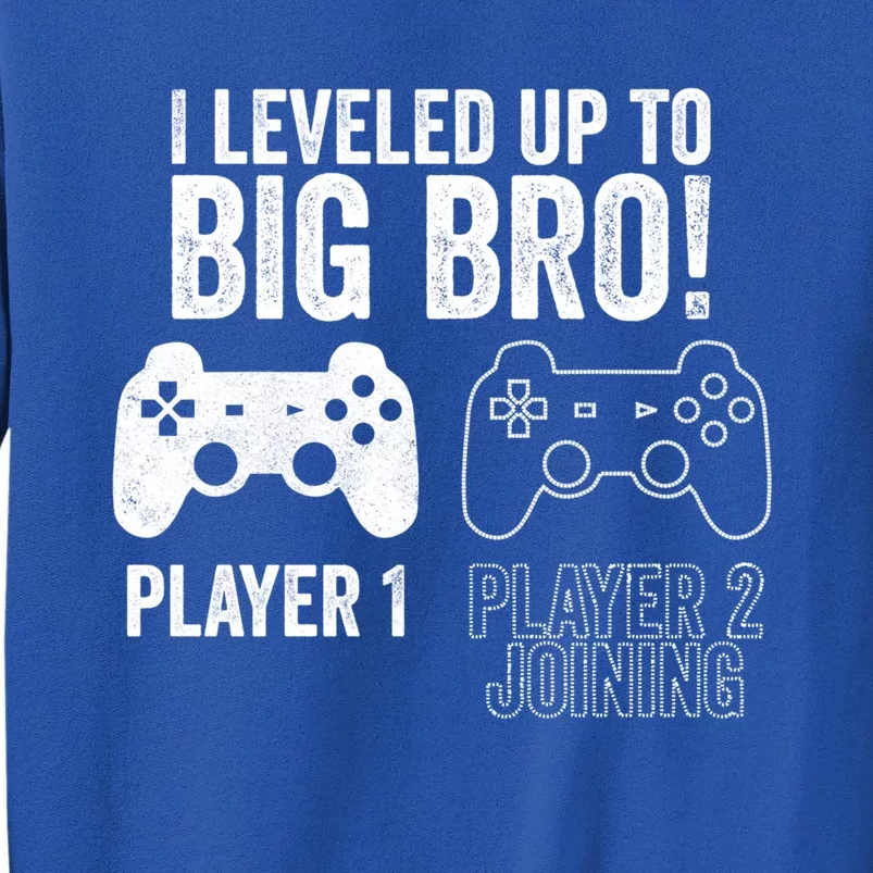 I Leveled Up To Big Bro! New Older Brother Gamer Player 2 Gift Sweatshirt