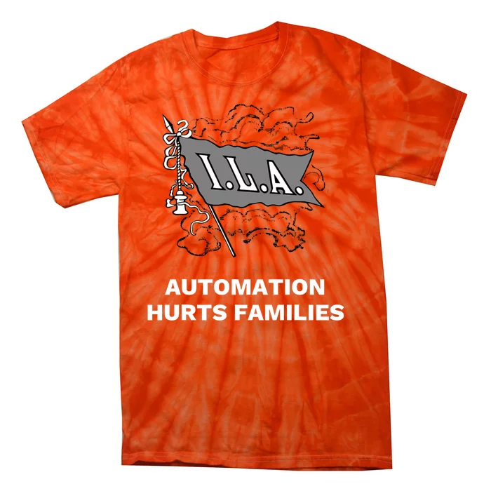 Ila Longshoremen Union Strike Port Workers Union Tie-Dye T-Shirt