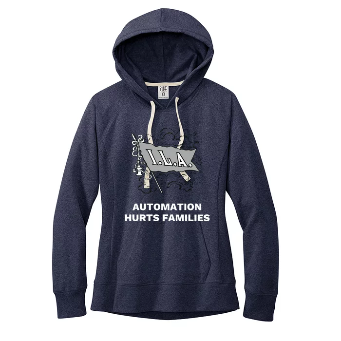 Ila Longshoremen Union Strike Port Workers Union Women's Fleece Hoodie