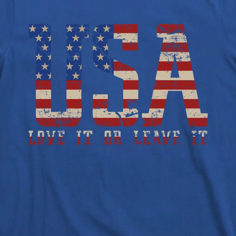 I Love Usa United States Of America Flag Patriotic Usa Gift T-Shirt