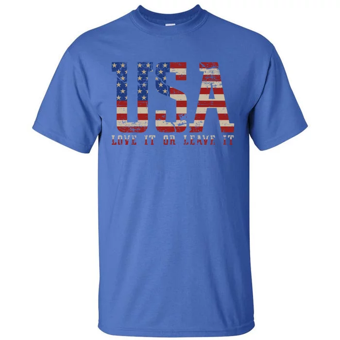 I Love Usa United States Of America Flag Patriotic Usa Gift Tall T-Shirt