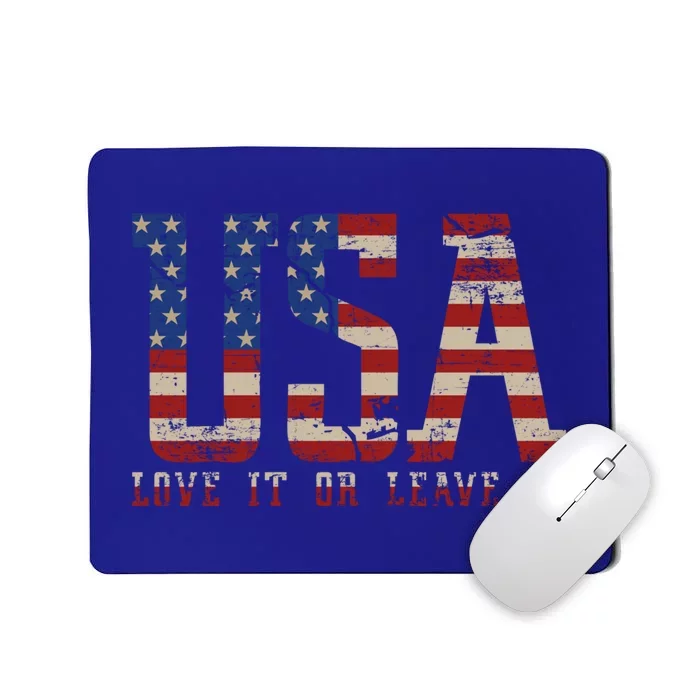 I Love Usa United States Of America Flag Patriotic Usa Gift Mousepad