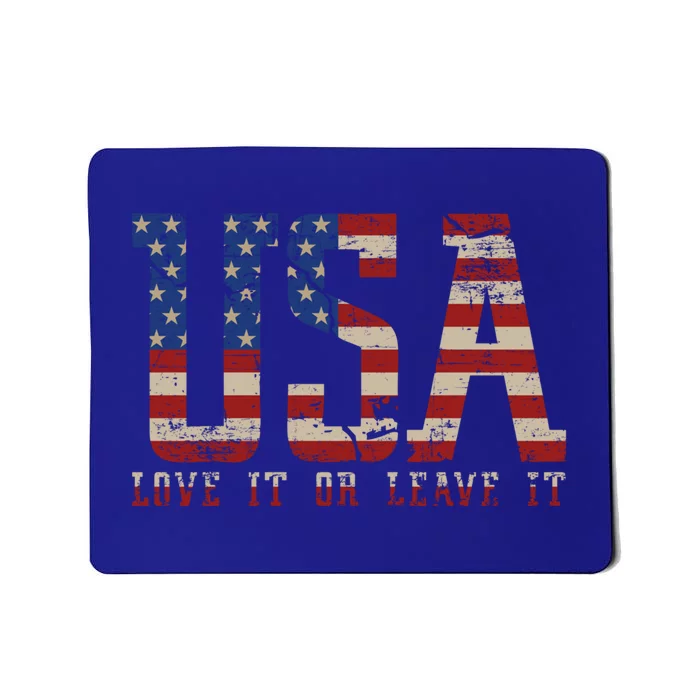 I Love Usa United States Of America Flag Patriotic Usa Gift Mousepad