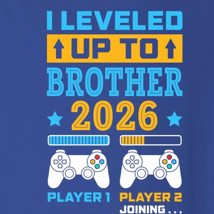 I Leveled Up To Brother 2026 Funny Big Brother Gamer Gift Toddler Long Sleeve Shirt