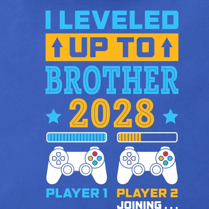 I Leveled Up To Brother 2028 Funny Big Brother Gamer Gift Zip Tote Bag