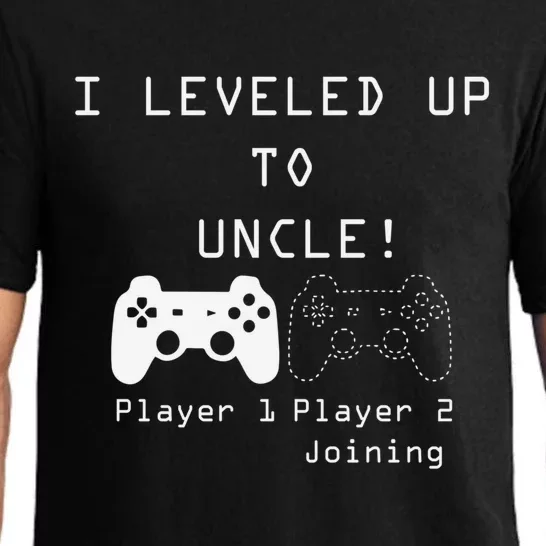 I Level Up To Uncle Layer 1 Player 2 Joining Gift For Gamer Pajama Set