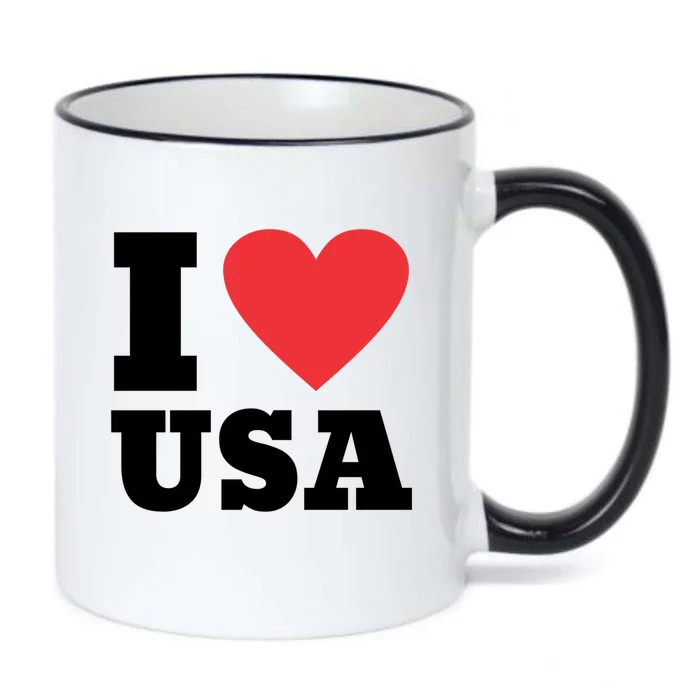 I Love Usa I Heart Usa Family Travel Usa Gift Black Color Changing Mug