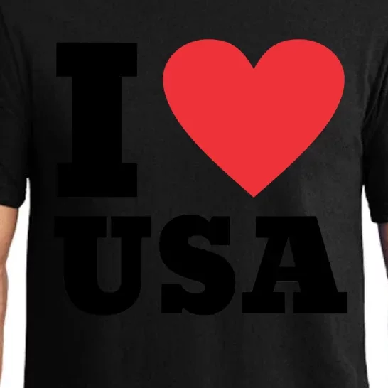 I Love Usa I Heart Usa Family Travel Usa Gift Pajama Set