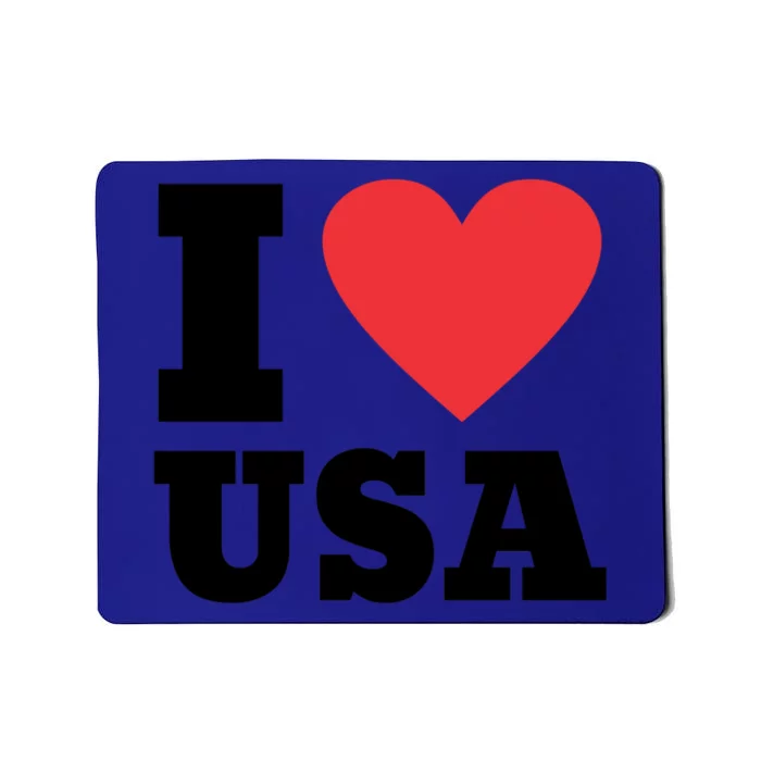 I Love Usa I Heart Usa Family Travel Usa Gift Mousepad