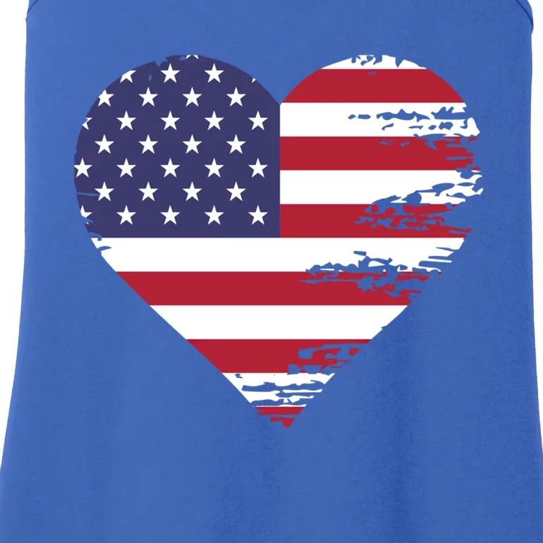 I Love Usa Gift Ladies Essential Tank