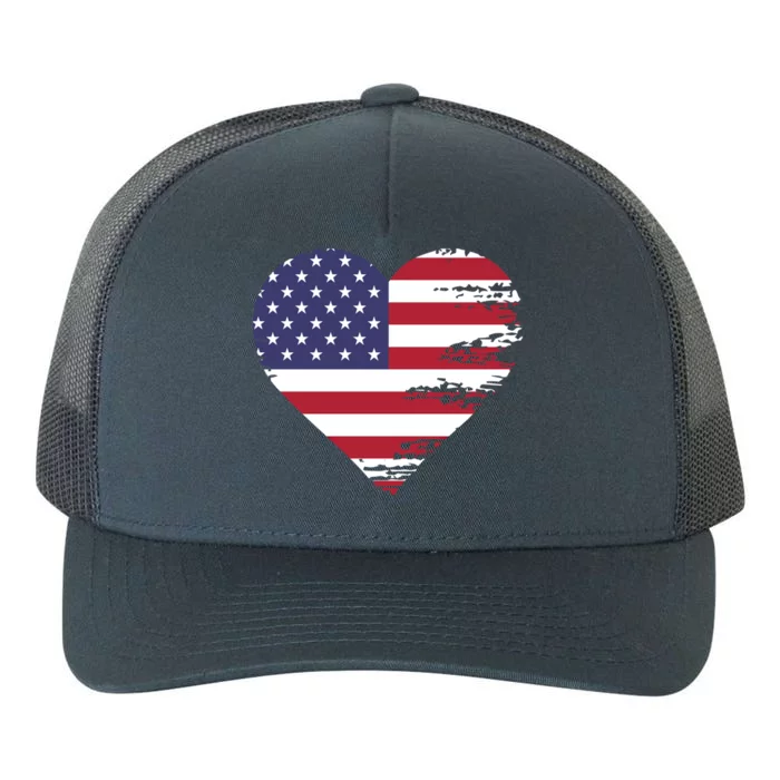 I Love Usa Gift Yupoong Adult 5-Panel Trucker Hat