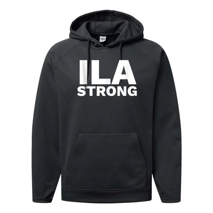 Ila Longshoremen Union Strike Port Workers Union Performance Fleece Hoodie