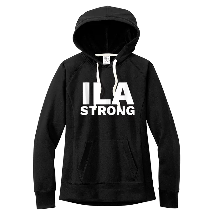 Ila Longshoremen Union Strike Port Workers Union Women's Fleece Hoodie