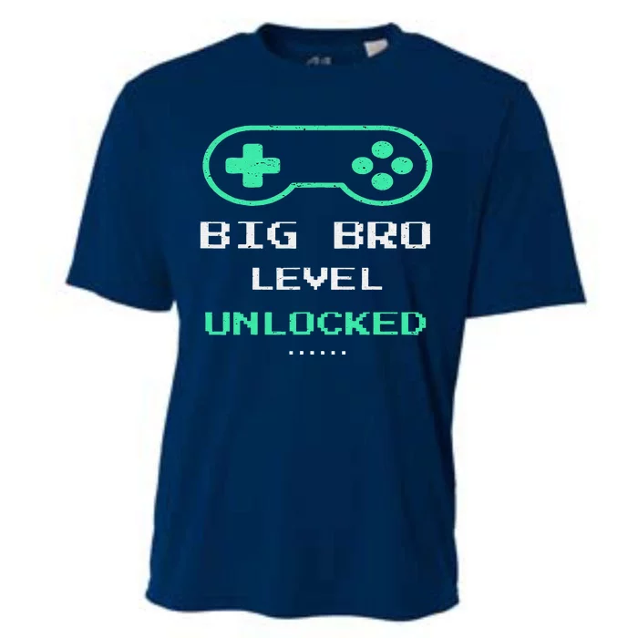 I Leveled Up To Big Bro Level Unlocked Gamer Brother Cooling Performance Crew T-Shirt