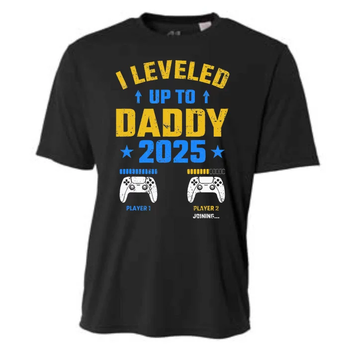 I Leveled Up To Daddy 2025 Father 2025 New Daddy 2025 Cooling Performance Crew T-Shirt