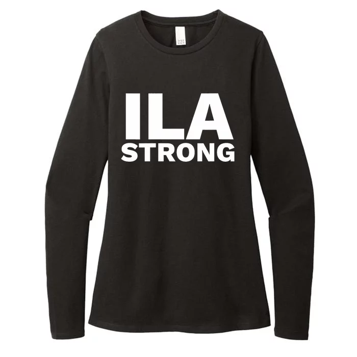 Ila Longshoremen Union Strike Port Workers Union Womens CVC Long Sleeve Shirt