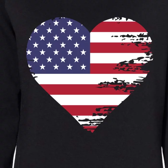 I Love Usa Meaningful Gift Womens California Wash Sweatshirt