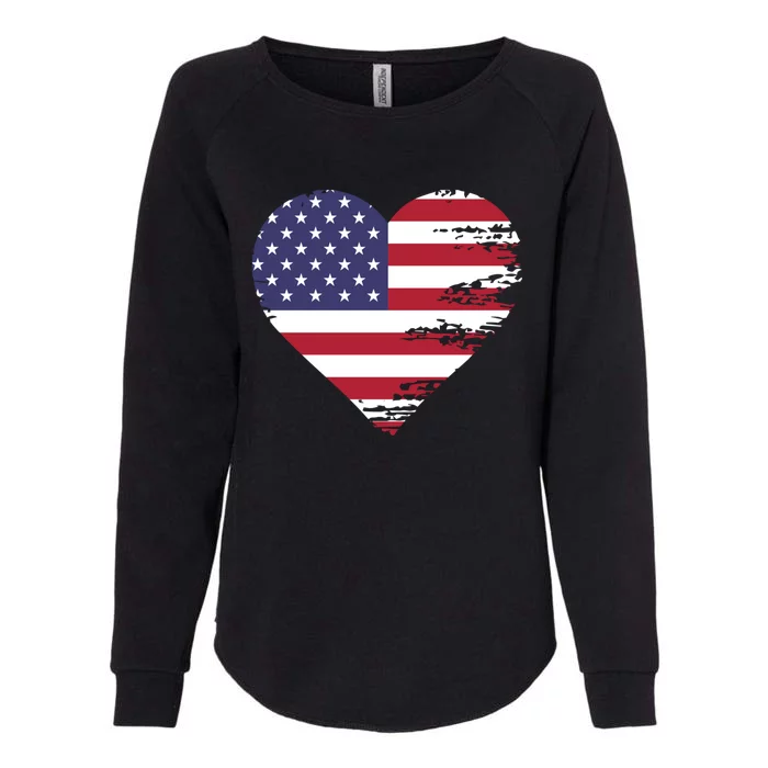 I Love Usa Meaningful Gift Womens California Wash Sweatshirt