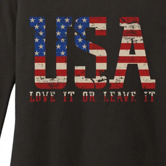 I Love Usa United States Of America Flag Patriotic Usa Cute Gift Womens CVC Long Sleeve Shirt