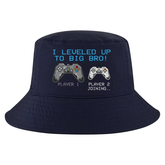 I Leveled Up To Big Bro Funny Video Game Lover Cool Comfort Performance Bucket Hat