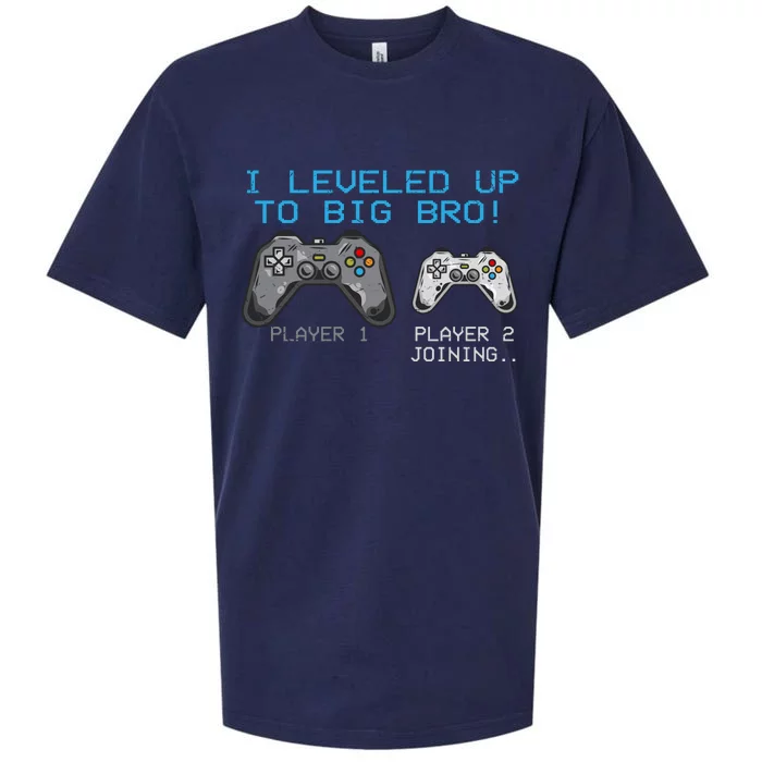 I Leveled Up To Big Bro Funny Video Game Lover Sueded Cloud Jersey T-Shirt