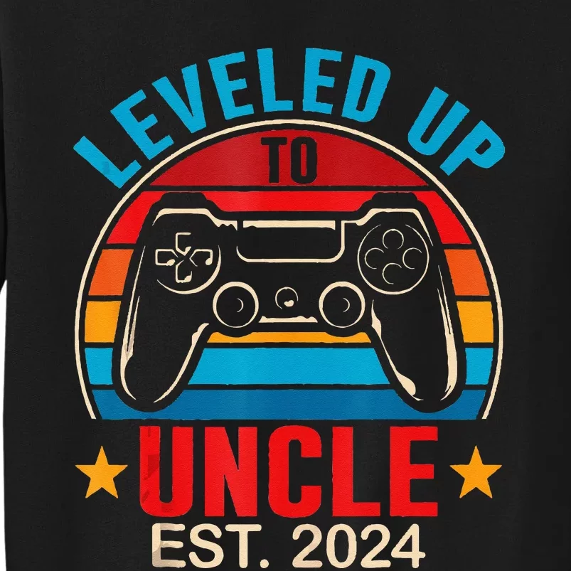 I Leveled Up To Uncle 2024 Promoted To Daddy Level Unlocked Sweatshirt