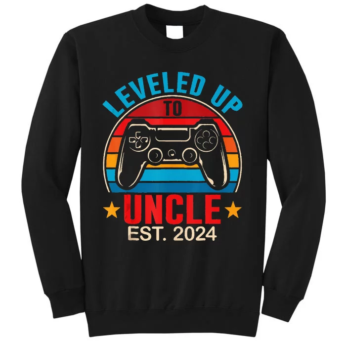 I Leveled Up To Uncle 2024 Promoted To Daddy Level Unlocked Sweatshirt