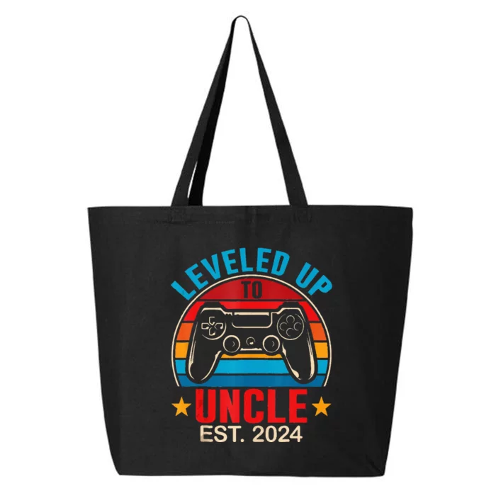 I Leveled Up To Uncle 2024 Promoted To Daddy Level Unlocked 25L Jumbo Tote