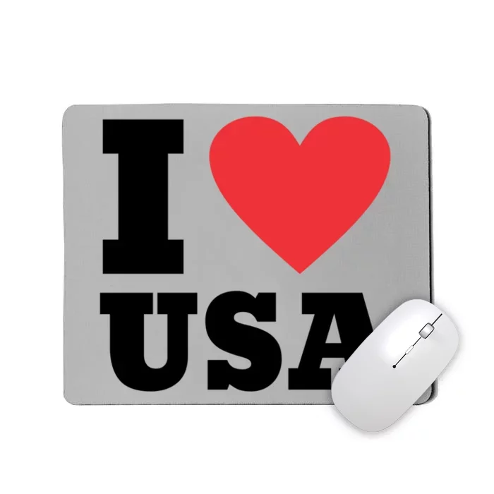 I Love Usa I Heart Usa Family Travel Usa Gift Mousepad