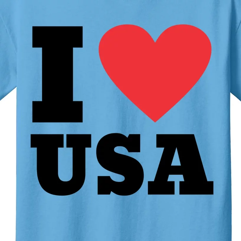 I Love Usa I Heart Usa Family Travel Usa Gift Kids T-Shirt