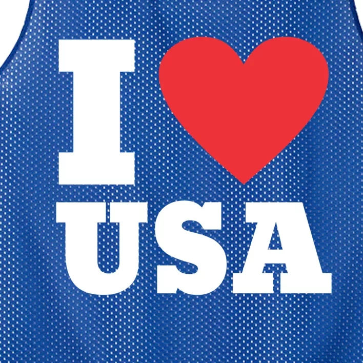 I Love Usa I Heart Usa Family Travel Usa Gift Mesh Reversible Basketball Jersey Tank