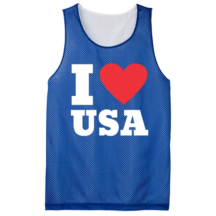 I Love Usa I Heart Usa Family Travel Usa Gift Mesh Reversible Basketball Jersey Tank