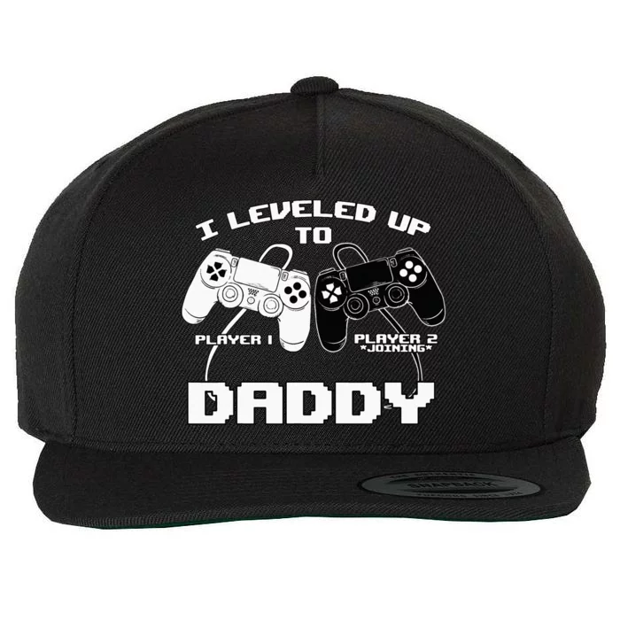 I Leveled Up To Daddy Gaming Controller RPG Game Wool Snapback Cap