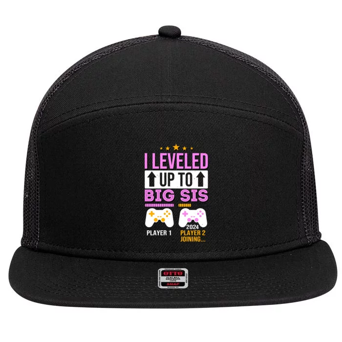 I Leveled Up To Big Sis Player 2 Joining 2024 7 Panel Mesh Trucker Snapback Hat