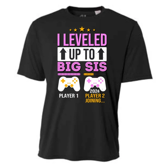 I Leveled Up To Big Sis Player 2 Joining 2024 Cooling Performance Crew T-Shirt