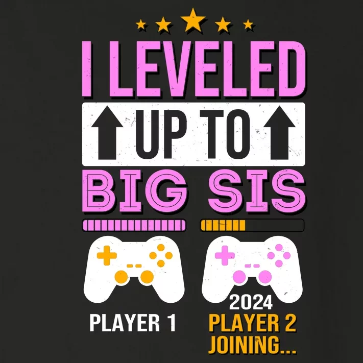 I Leveled Up To Big Sis Player 2 Joining 2024 Toddler Long Sleeve Shirt