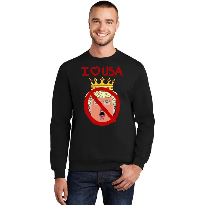 I Love Usa Cancel King Trump! Sweatshirt